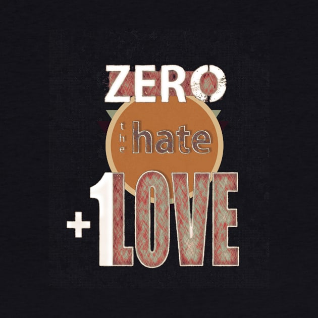 Zero Hate Plus 1 Love retro by FutureImaging